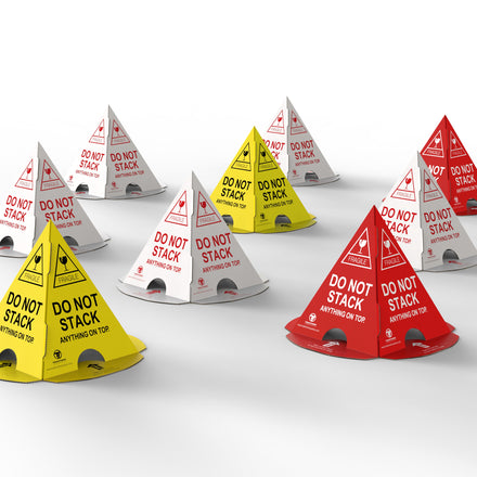 No Stack Protector No Stack Pallet Cones, 1 Case / 50 EA. - Crowd Control Warehouse