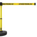 Banner Stakes PLUS Line Stanchion with 15 ft Belt Head, Stake, and Base