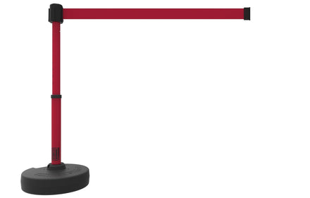 Banner Stakes PLUS Line Stanchion with 15 ft Belt Head, Stake, and Base