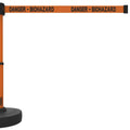 Banner Stakes PLUS Line Stanchion with 15 ft Belt Head, Stake, and Base