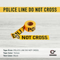 Caution Tape, 2.0 mil x 1000 Ft. x 3 Inch, Black Text Color - Trafford Industrial