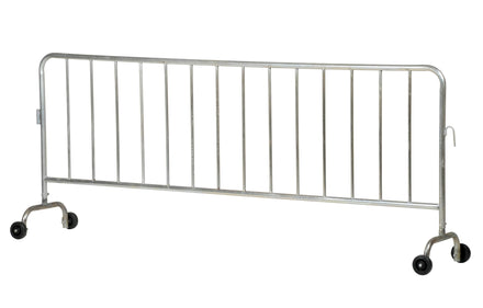 Crowd Control Interlocking Barricades - Galvanized Finish