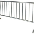 Crowd Control Interlocking Barricades - Galvanized Finish