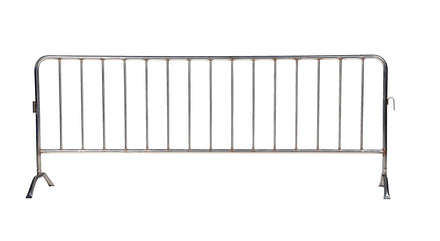 Crowd Control Interlocking Barricades - Stainless Steel Type Finish