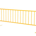 Crowd Control Interlocking Barricades - Powder Coat Safety Yellow Finish