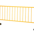 Crowd Control Interlocking Barricades - Powder Coat Safety Yellow Finish