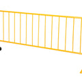 Crowd Control Interlocking Barricades - Powder Coat Safety Yellow Finish