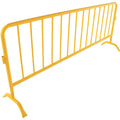 Crowd Control Interlocking Barricades - Powder Coat Safety Yellow Finish