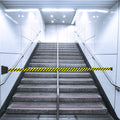 CCW Series WMB-220- Wall Mounted Retractable Belt Barrier With Black Fixed ABS Case - 7.5, 10, 13, & 15 Ft. Belts