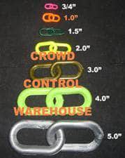 1.0" Light Duty Plastic Chain (#4) - Specialty Colors