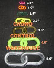 4.0" Heavy Duty Plastic Chain - Specialty Colors
