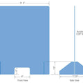 Portable Clear Shields (32”Wx40”H)