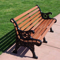 Floral Wood Park Bench - 48 In.
