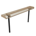 Rolled Park Bench without Back - Diamond Pattern
