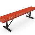 Rolled Park Bench without Back -  Circular Pattern