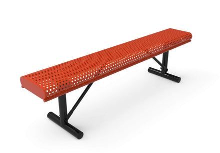 Rolled Park Bench without Back -  Circular Pattern
