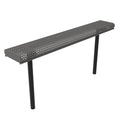 Rolled Park Bench without Back -  Circular Pattern