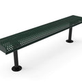 Rolled Park Bench without Back -  Circular Pattern