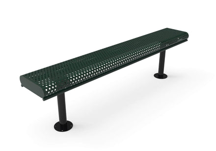 Rolled Park Bench without Back -  Circular Pattern