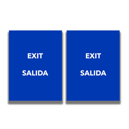 2-Sided Sign - 'EXIT/SALIDA'