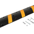 Molded Rubber Speed Bump With Stripes