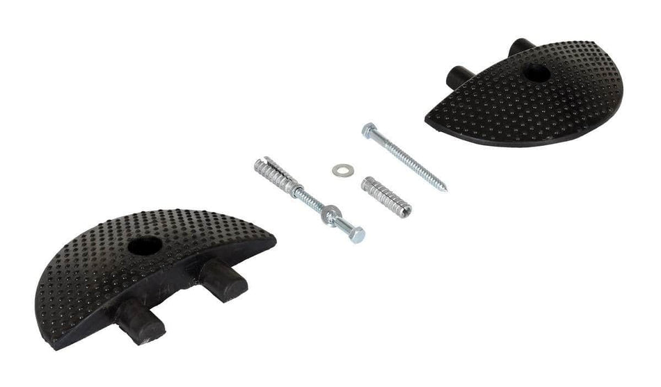 Molded Rubber Speed Bump With Stripes