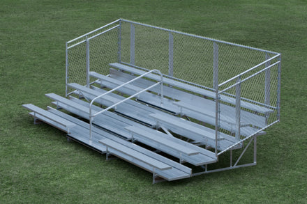 Galvanized Steel Elevated Bleachers - 5, 10, 15 Rows