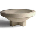 Round Concrete Pedestal Planter