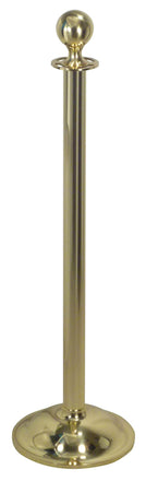 Heavy Duty Dome Base Rope Stanchion with Ball Top