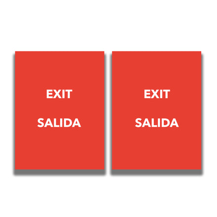 2-Sided Sign - 'EXIT/SALIDA'