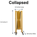 Metal Expandable Barricade, 16 Ft. and 11 Ft - Trafford Industrial