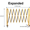 Metal Expandable Barricade, 16 Ft. and 11 Ft - Trafford Industrial