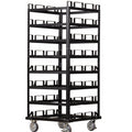 Horizontal Post Storage Cart - 24 Posts