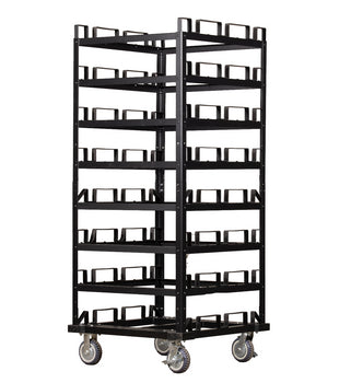 Horizontal Post Storage Cart - 24 Posts