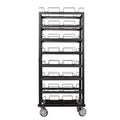 Horizontal Post Storage Cart - 24 Posts
