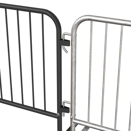 Heavy Duty Interlocking Steel Barricade, 8.5 Ft. - Angry Bull Barricades