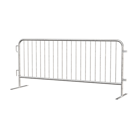 Economy Steel Barricade, Lightweight, Pre-Galvanized, 6.5 Ft. - Angry Bull Barricades