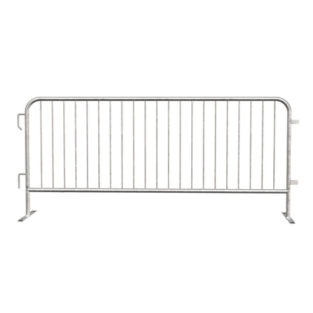 Economy Steel Barricade, Lightweight, Pre-Galvanized, 6.5 Ft. - Angry Bull Barricades