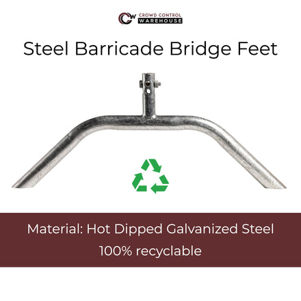 Barricade in a Box™ - Heavy Duty Interlocking Steel Barricade, 8.5 Ft. - Angry Bull Barricades