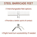 Barricade in a Box™ - Heavy Duty Interlocking Steel Barricade, 8.5 Ft. - Angry Bull Barricades