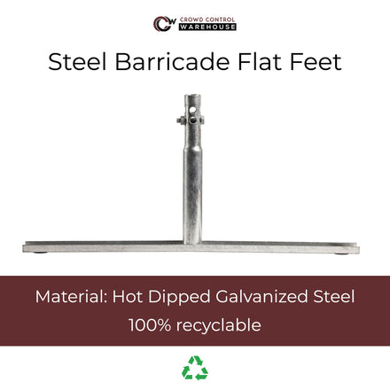 Barricade in a Box™ - Heavy Duty Interlocking Steel Barricade, 8.5 Ft. - Angry Bull Barricades