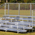 Aluminum Portable Bleachers - Low Rise with Fence 5&10 Row