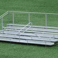 Aluminum Portable Bleachers - Low Rise with Fence 5&10 Row