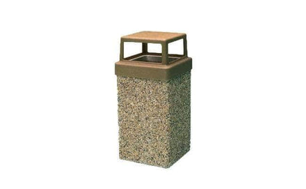 Concrete Waste Container with 4-way Lid - 7 Gallon Capacity