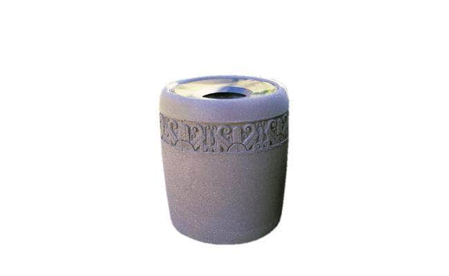 Westlake Waste Container with Aluminum Funnel Lid - 42 Gallon Capacity