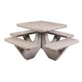 Four Bench Square Concrete Picnic Table