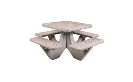 Four Bench Square Concrete Picnic Table