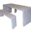 Rectangular Free Standing Concrete Picnic Table Set