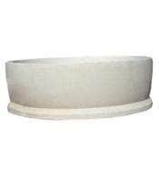 Large round concrete planter perfect for security or landscaping
