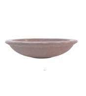 Large round dish outdoor concrete planters for sale